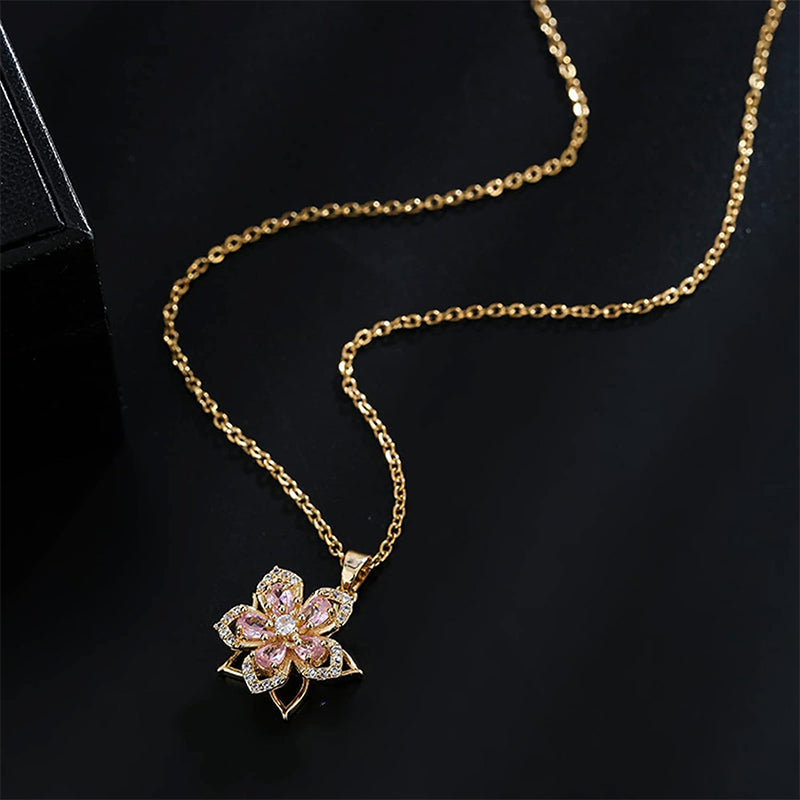 Rotating Bauhinia Necklace