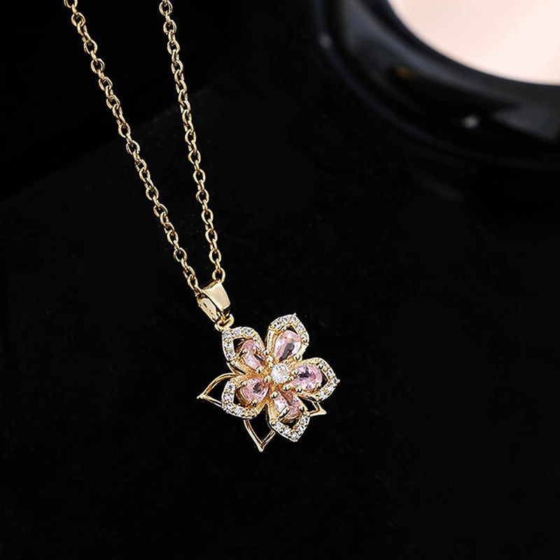 Rotating Bauhinia Necklace