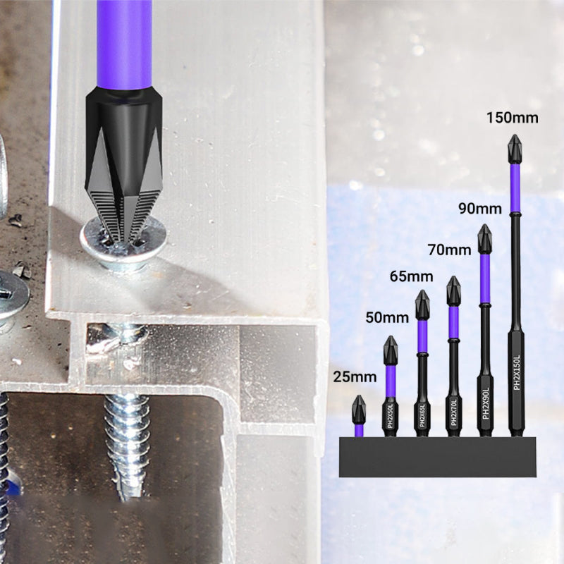 D1 Non-slip and Impact-Resistant Bit Cross Screwdriver Bits