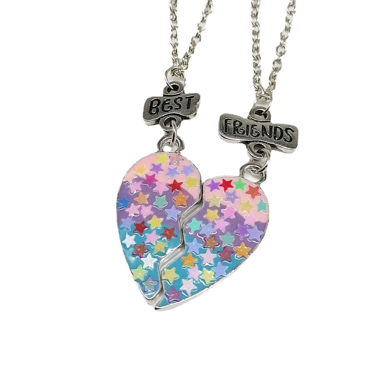 Heart Pendant Best Friends Forever Friendship Necklace