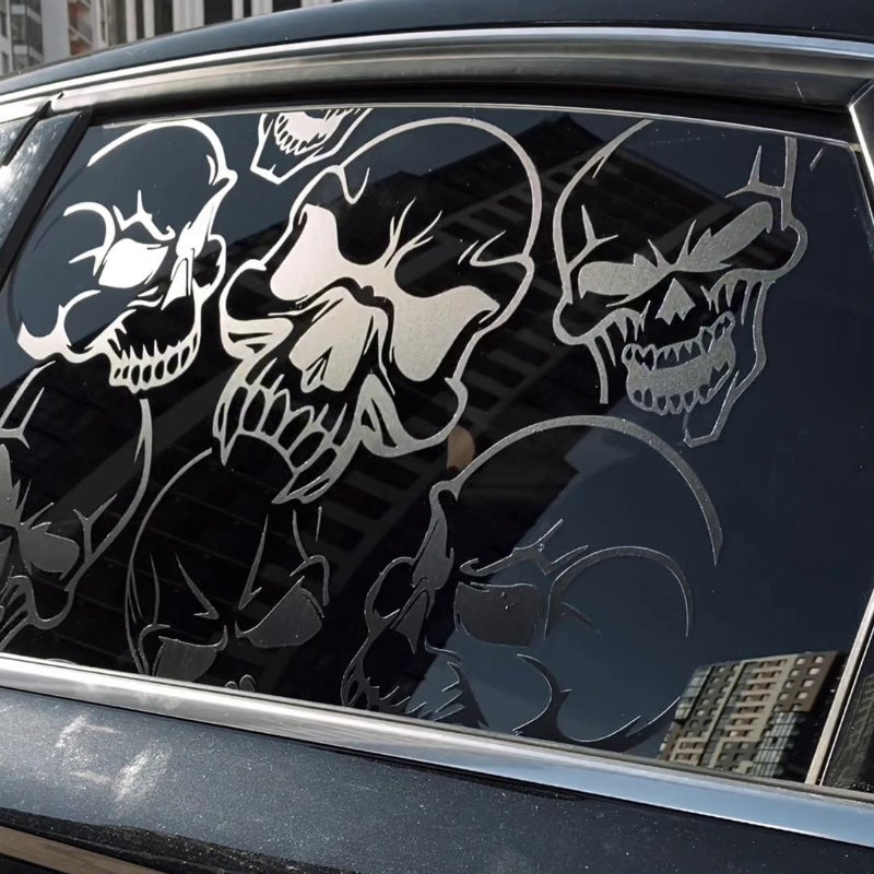 Car Window Full Coverage Skull Decal