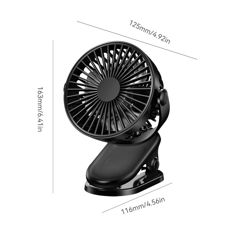 Clip Type USB Rechargeable Mini Electric Fan