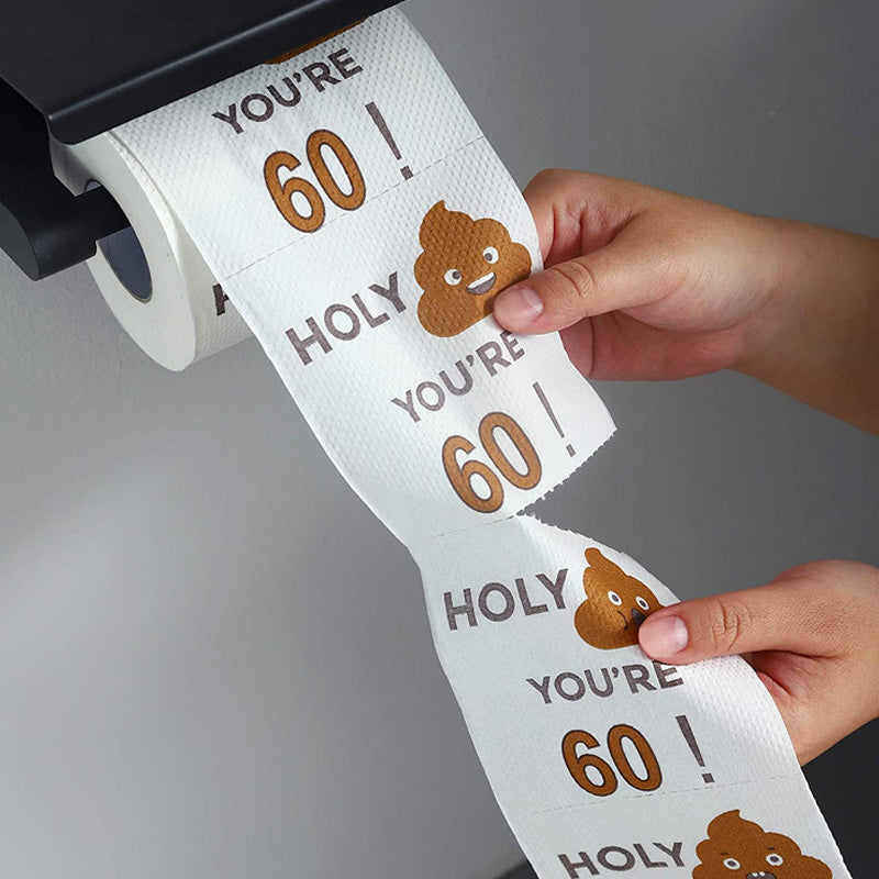 Poop Happy Birthday Printed Roll Paper