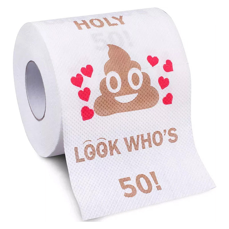 Poop Happy Birthday Printed Roll Paper