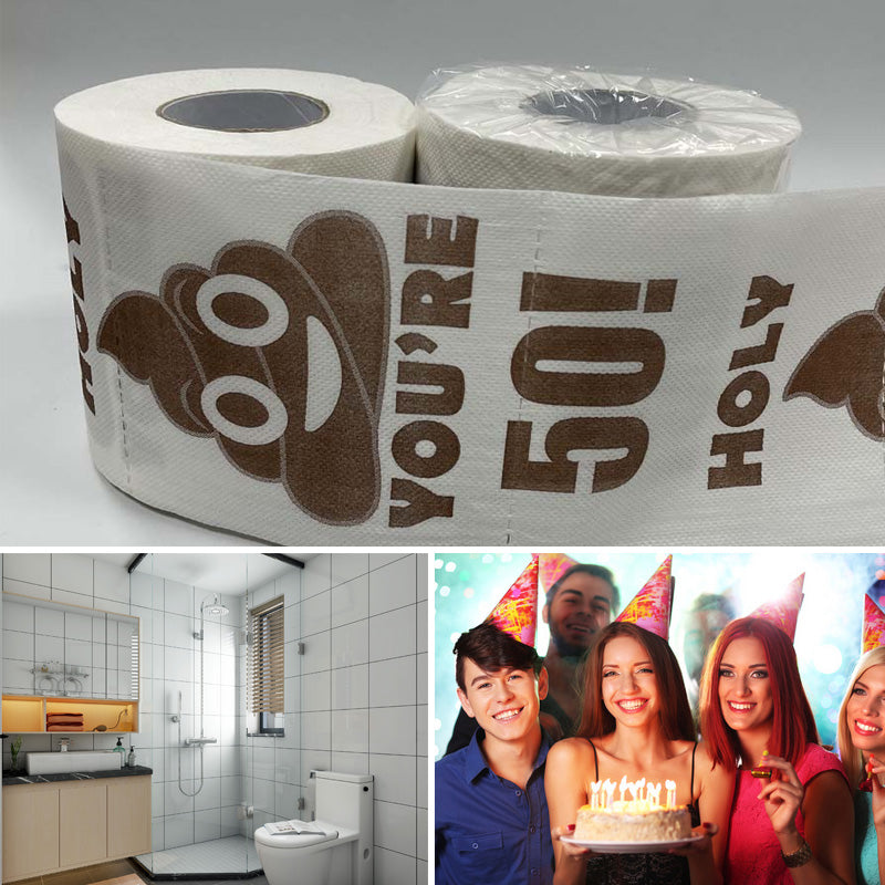 Poop Happy Birthday Printed Roll Paper