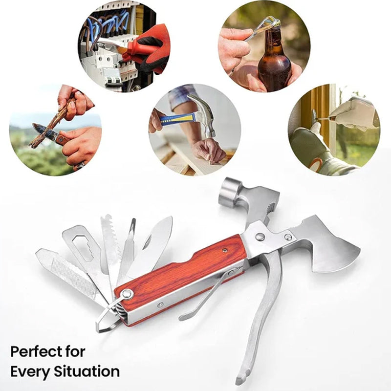 16-in-1 Portable Multi-Functional Claw Hammer Tool