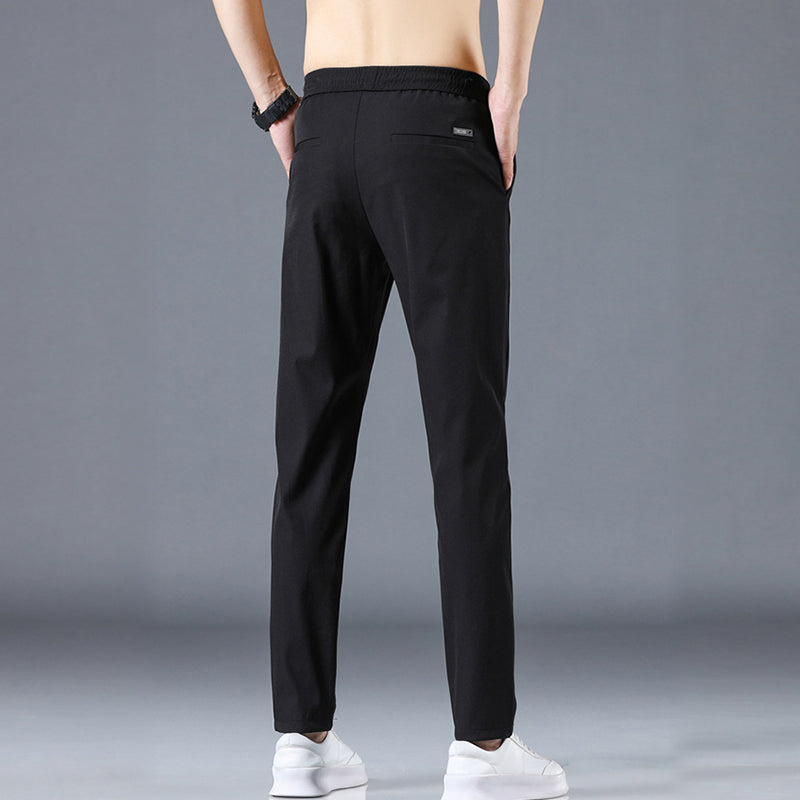 Ice silk casual trousers for men