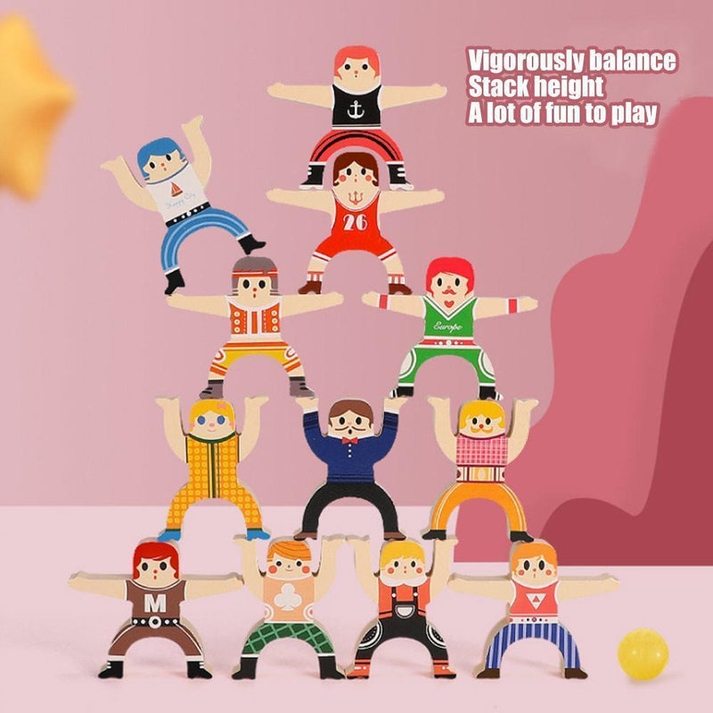 Wooden Stacking Blocks Balancing Toy