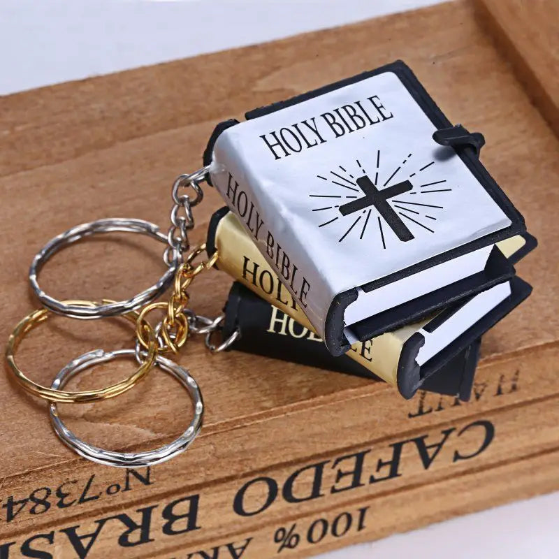 Mini Book Bible Keychain