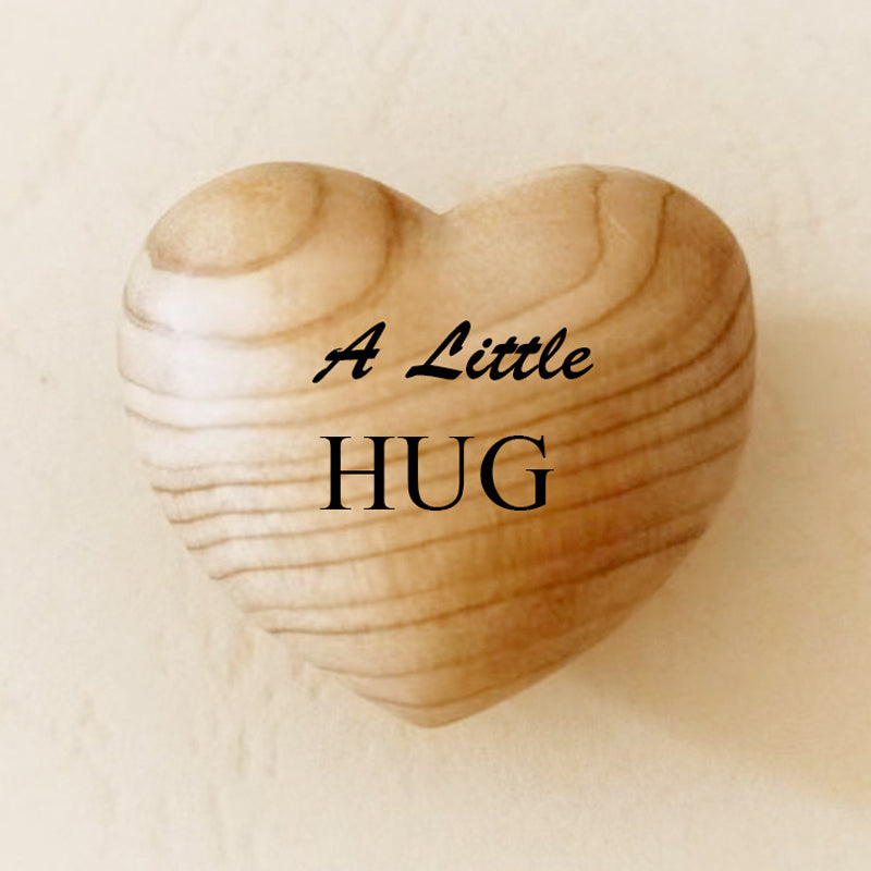 Little Pocket Hug Wooden Heart Token