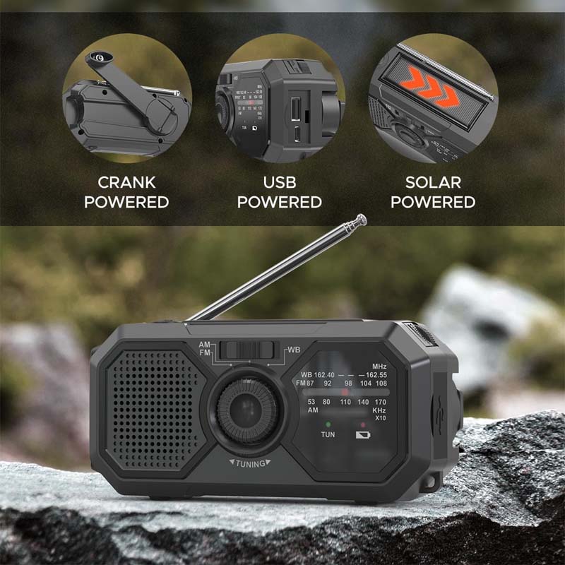 Multi-function emergency radio