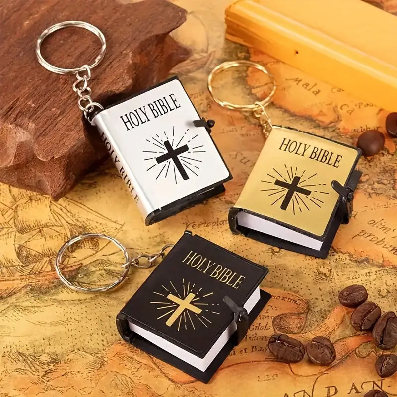 Mini Book Bible Keychain