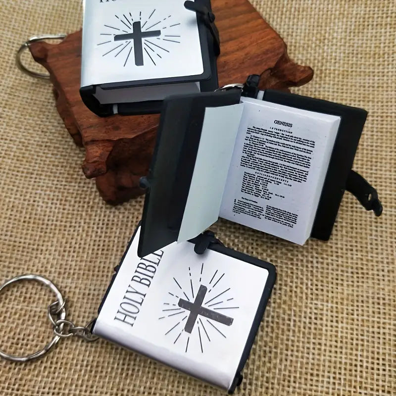 Mini Book Bible Keychain