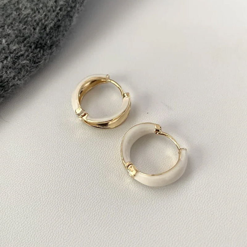 Elegant and fashionable hoop earrings