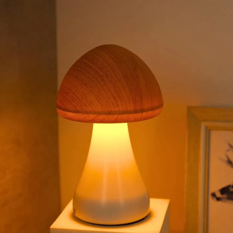 LED Rechargeable Touch Mushroom Desk Lamp