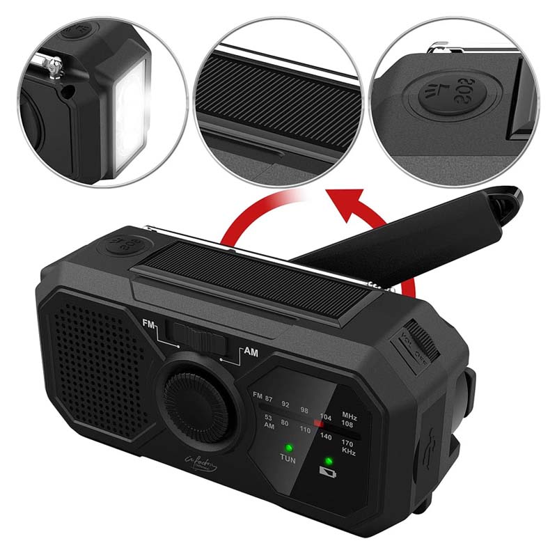 Multi-function emergency radio