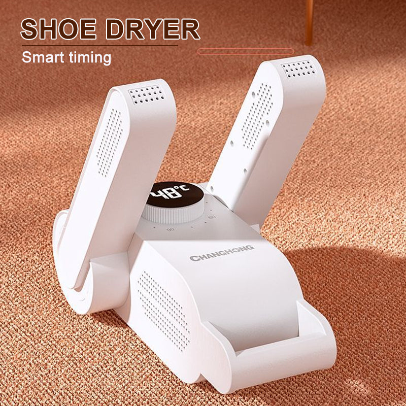 Retractable and Foldable Shoe Dryer