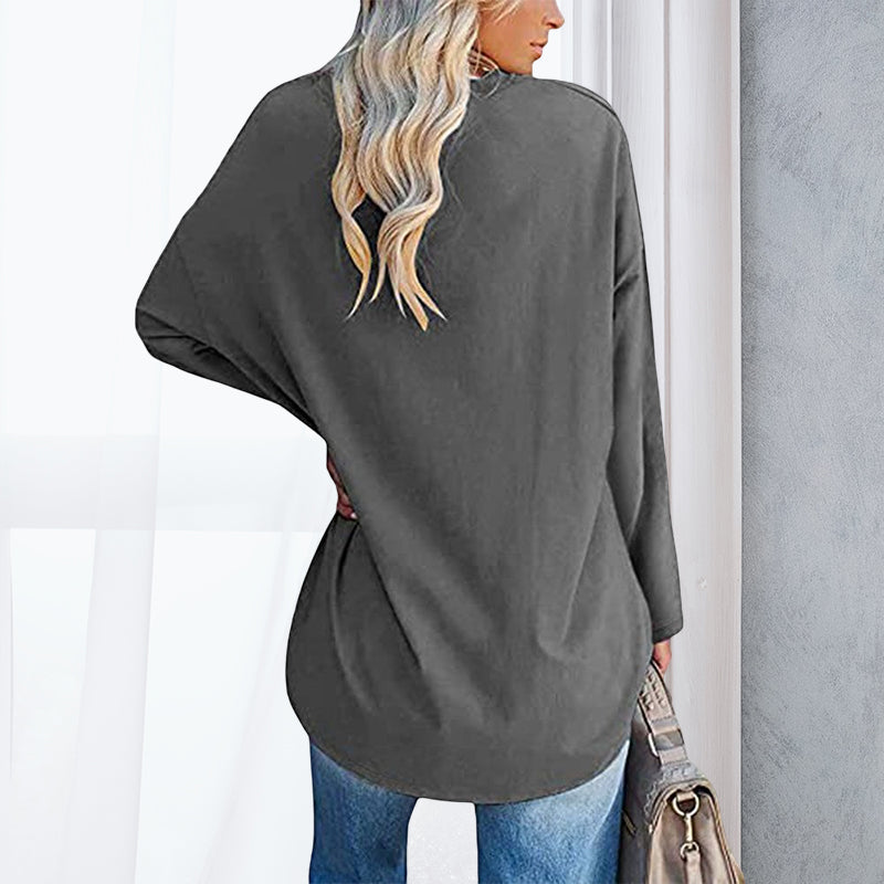 V Neck Drop Sleeve T-Shirt