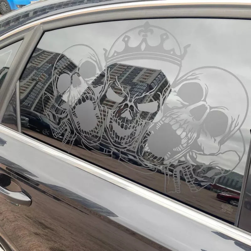 Car Window Full Coverage Skull Decal