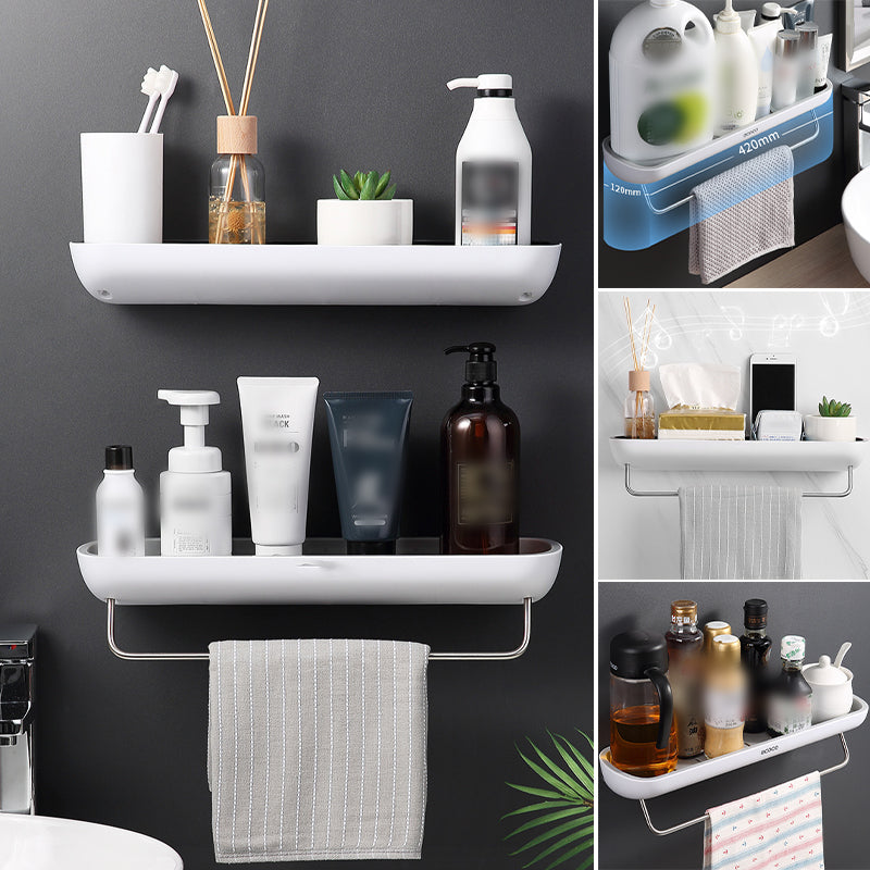 Adhesive organizer shelf