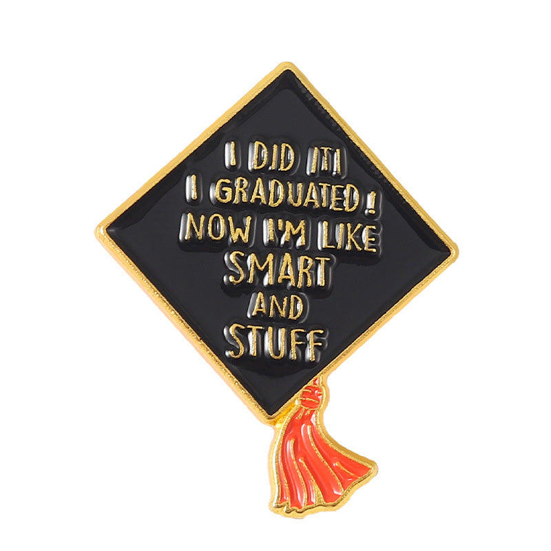 Graduation Season Metal Commemorative Pin