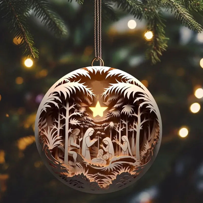 Nativity Christmas ornament