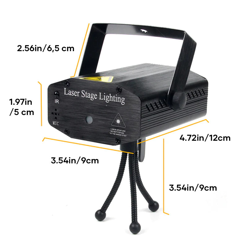 Remote control laser stage light