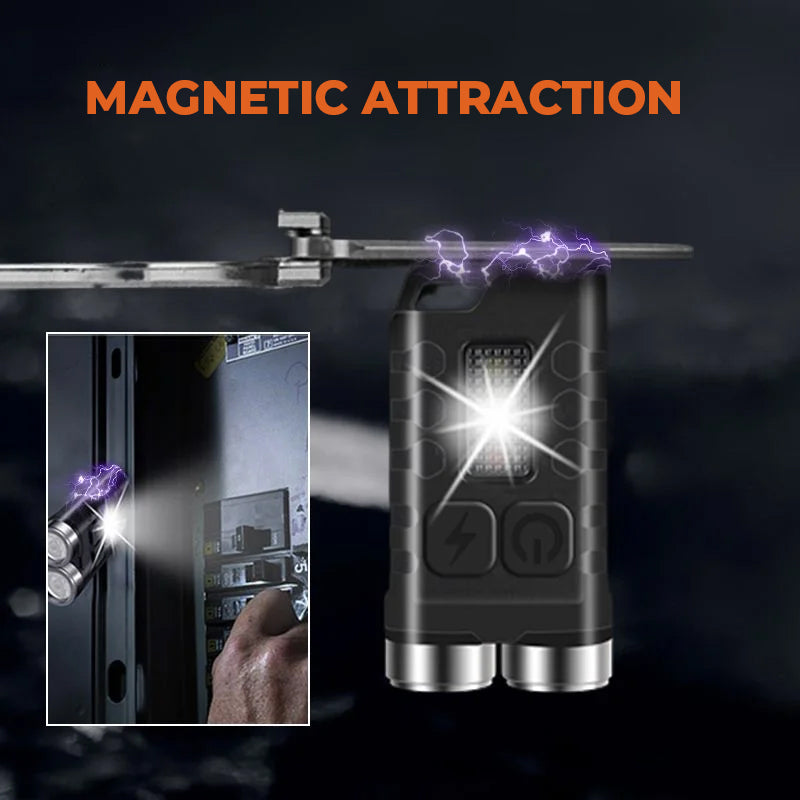 Magnetic Mini Keychain Flashlight