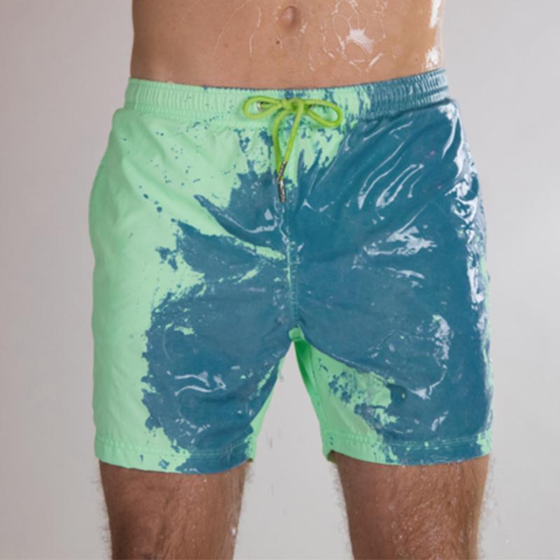 Color-Changing Beach Pants Swim Trunks