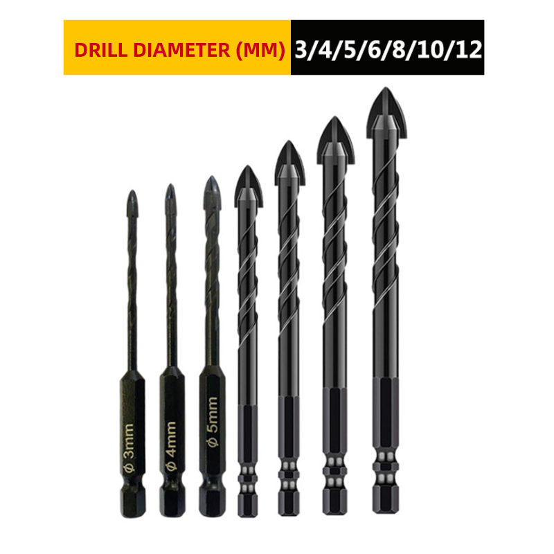 Hexagonal Shank Triangle Drill Set