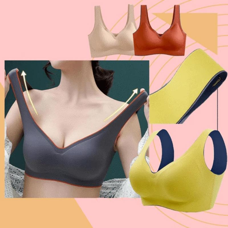 Latex Seamless Push Up Bra