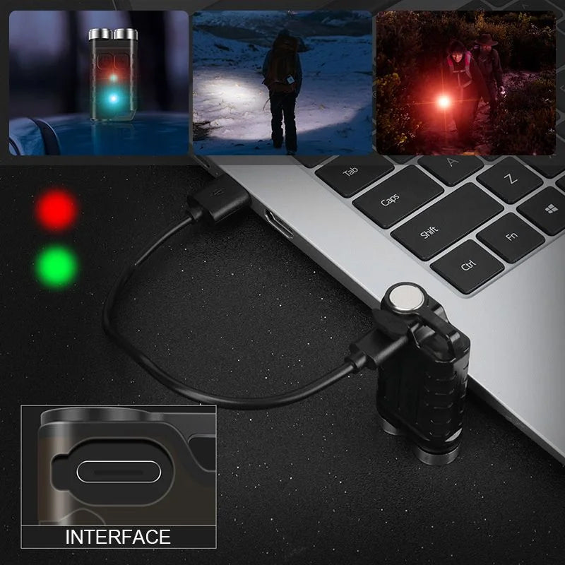 Magnetic Mini Keychain Flashlight