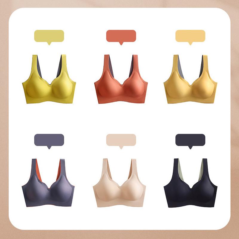 Latex Seamless Push Up Bra