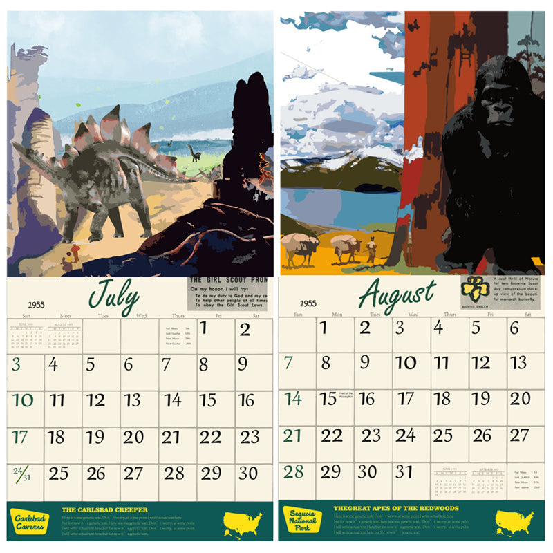 2023 National Park Monsters Calendar