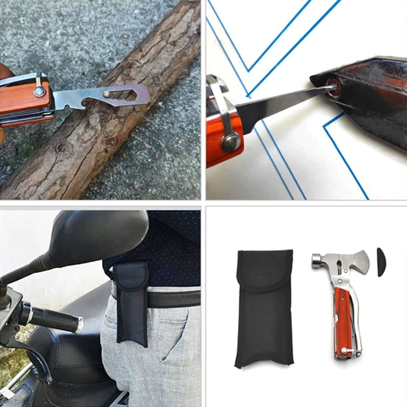 16-in-1 Portable Multi-Functional Claw Hammer Tool