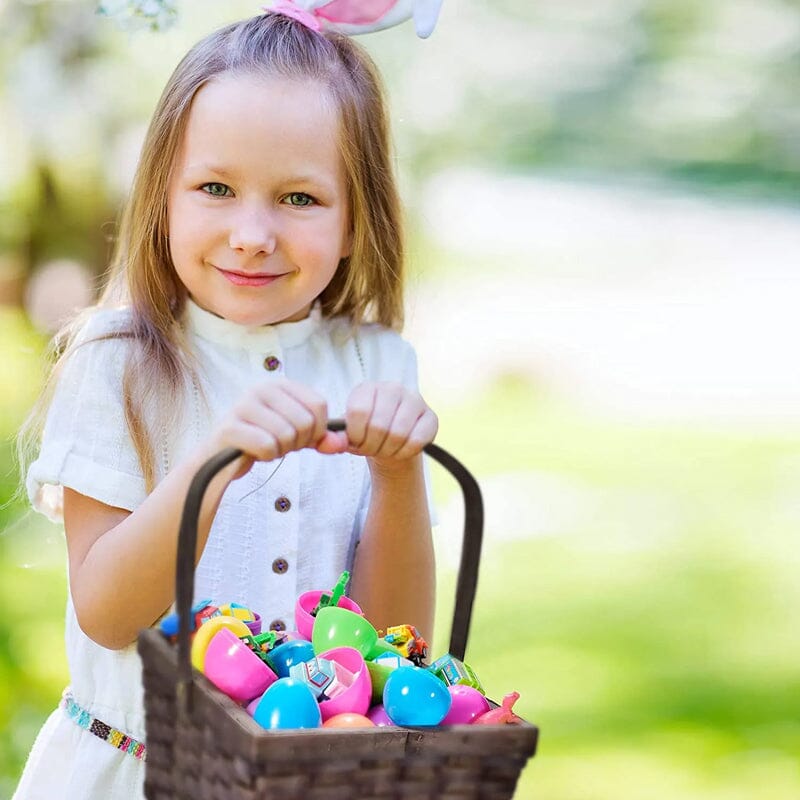 Easter Eggs Filled With Pull-Back Construction Vehicles