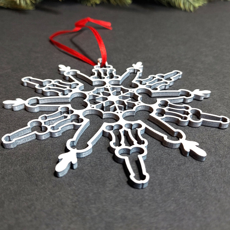 Funny Snowflake Ornament