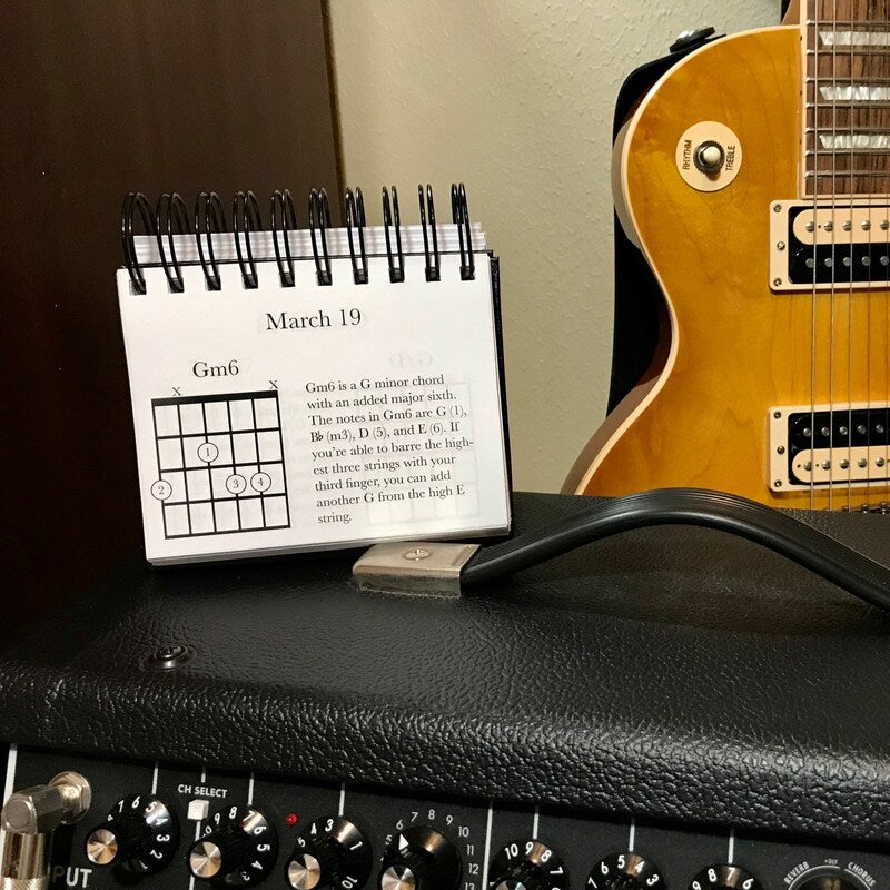 365 Days Guitar Chords Calendar