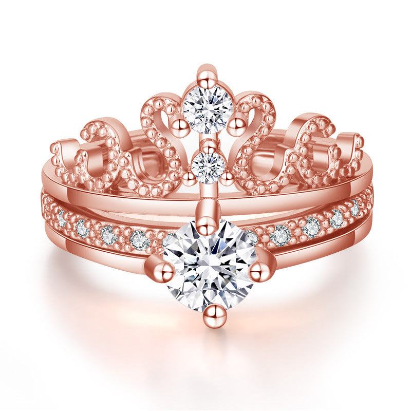 Detachable two-piece crown ring