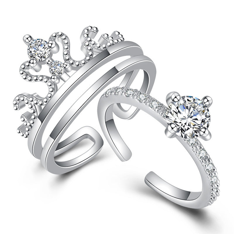 Detachable two-piece crown ring