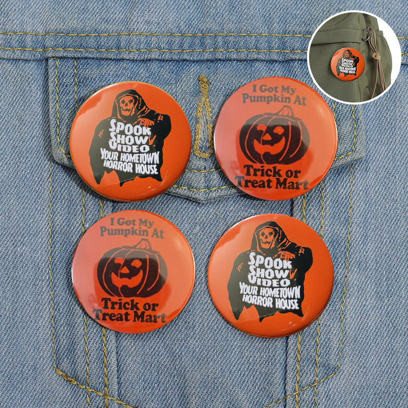 Retro Halloween Buttons