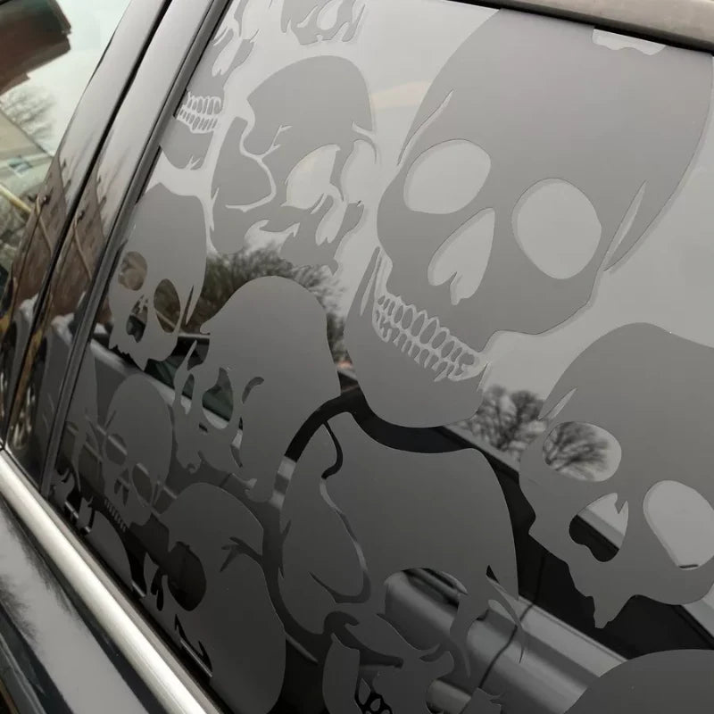 Car Window Full Coverage Skull Decal