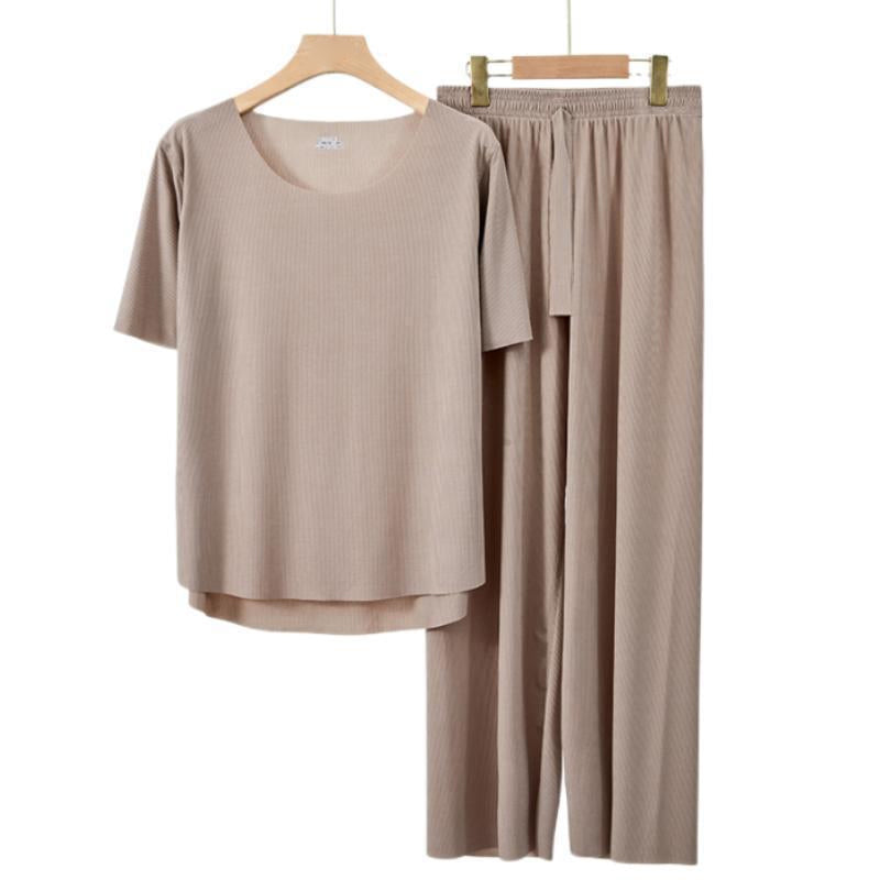 Soft Comfortable Short Sleeve 2-Piece pajamas