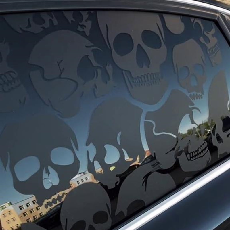 Car Window Full Coverage Skull Decal