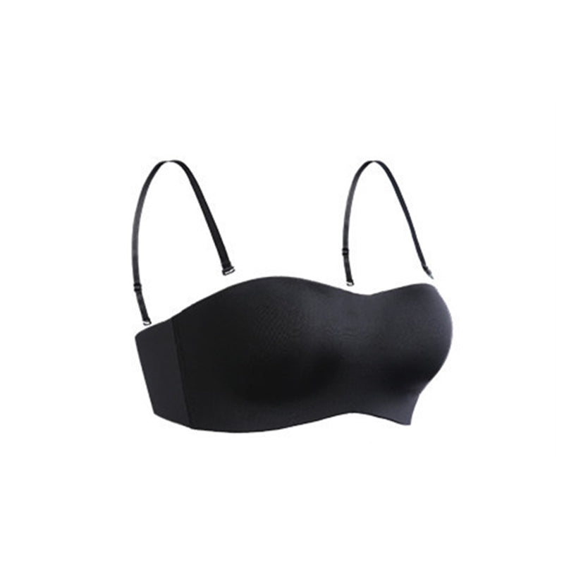 Detachable-Strap Bandeau Bra