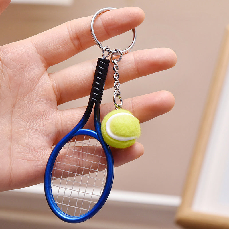 Mini Tennis Racket Keychain