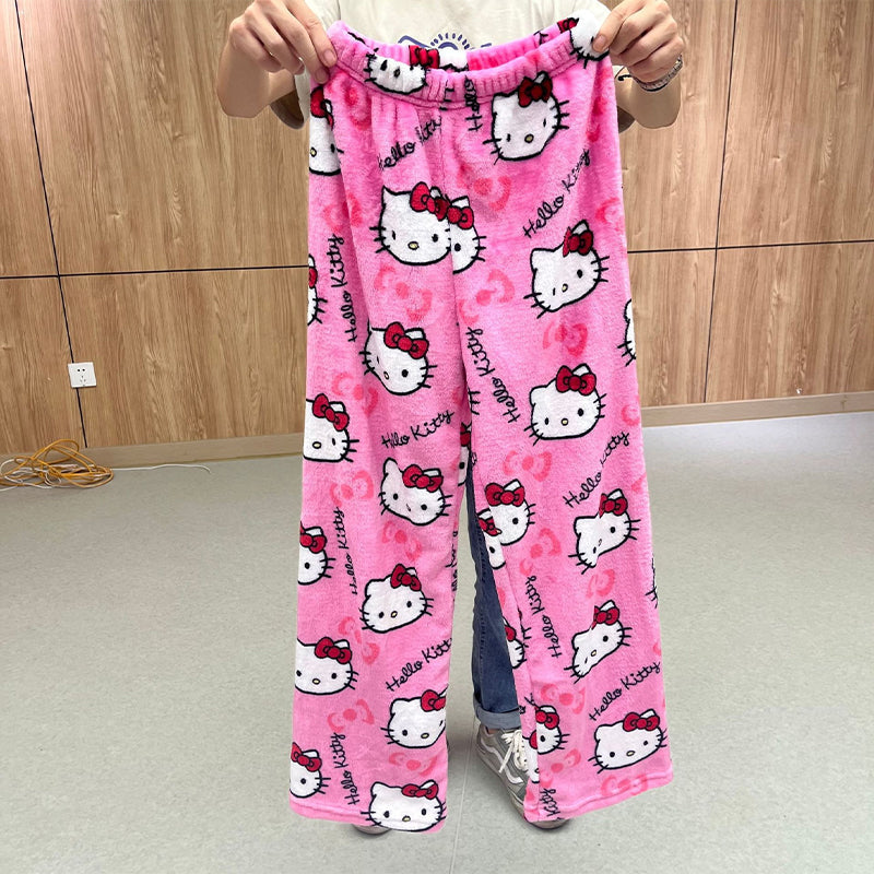 Cute Printed Flannel Pyjama Pants