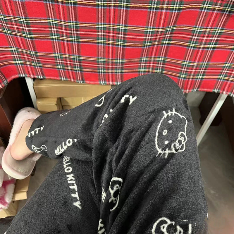 Cute Printed Flannel Pyjama Pants