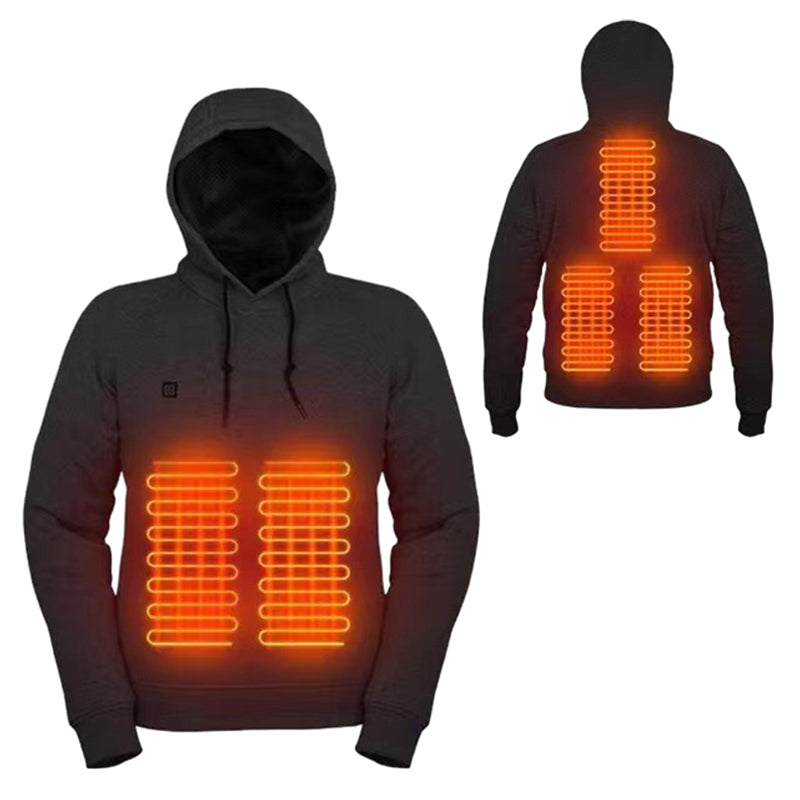 USB power heated hooded sweatshirt