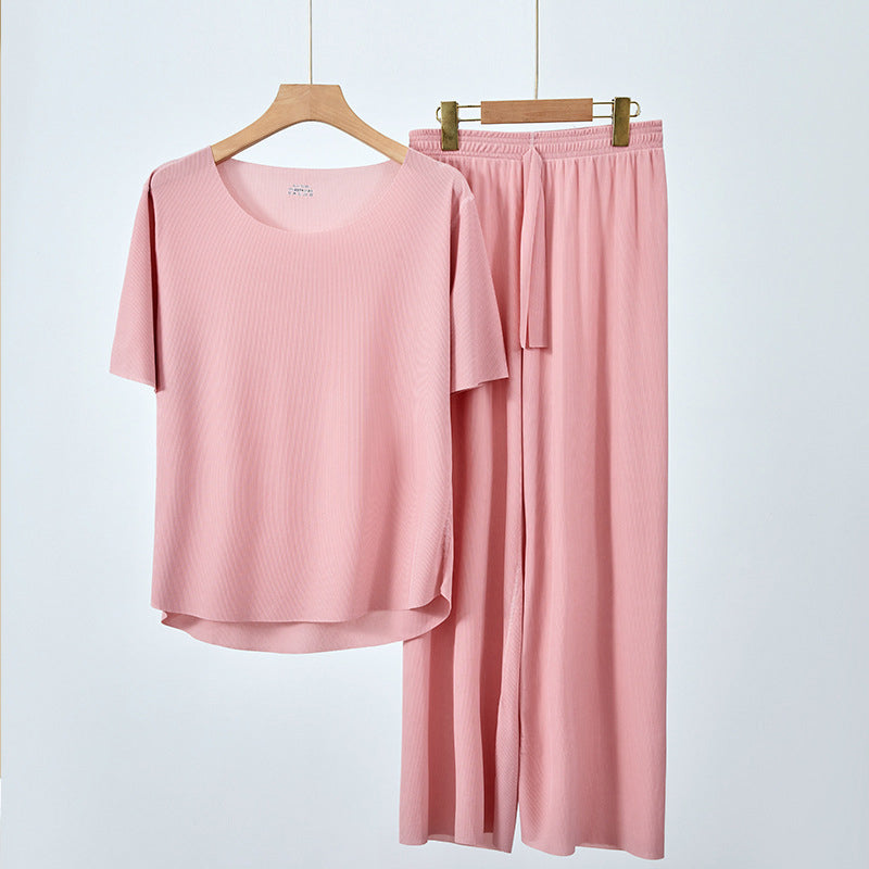 Soft Comfortable Short Sleeve 2-Piece pajamas